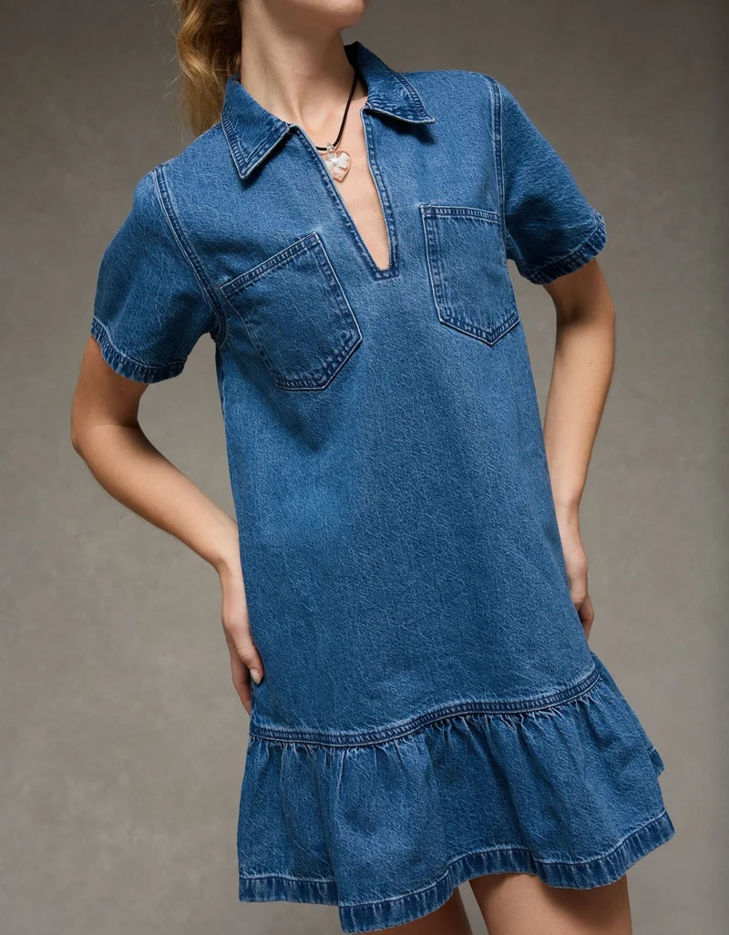 American Eagle AE Denim Mini Dress